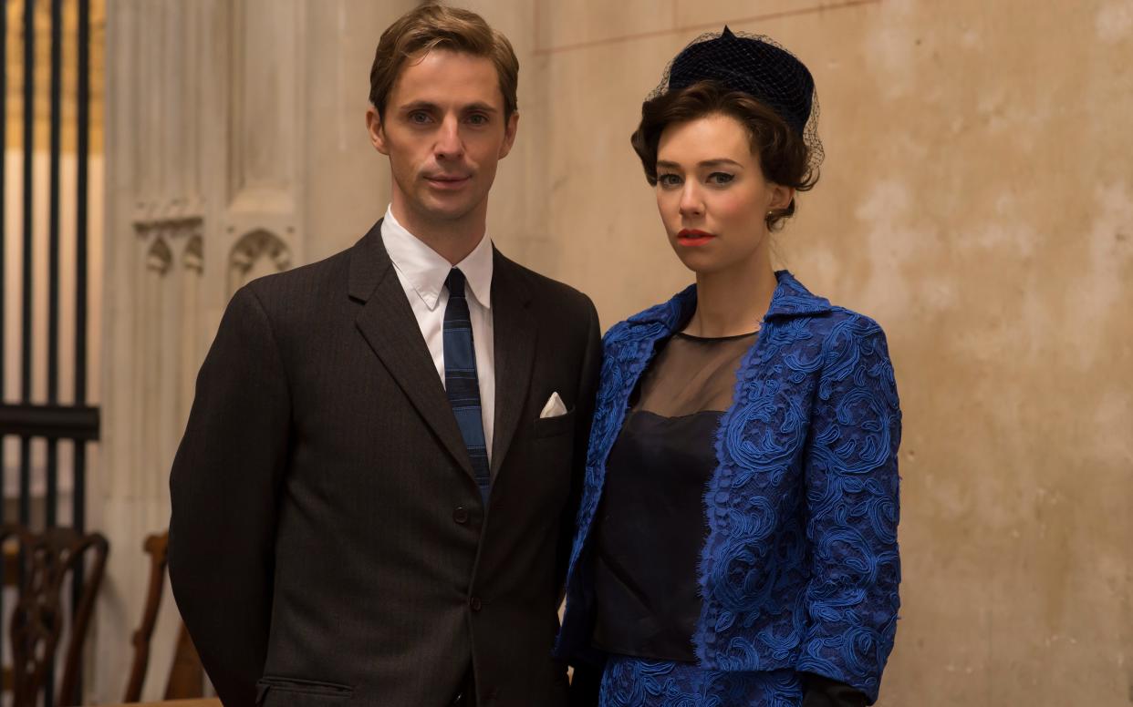 Vanessa Kirby as Princess Margaret with Matthew Goode as Antony Armstrong-Jones - Alex Bailey/Netflix