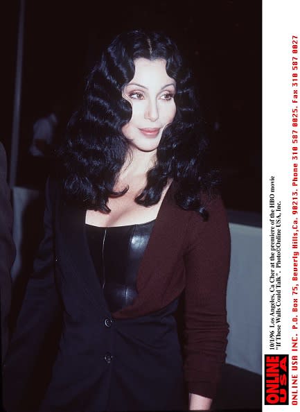 10/1/96 Los Angeles, Ca Cher at the premiere of the HBO movie “If These Walls Could Talk”.