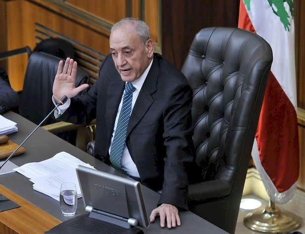 黎巴嫩國會24日第四度未能選出新總統，國會議長柏瑞(Nabih Berri)已宣布27日再舉行投票，希望能夠克服歧見選出新總統。(圖:黎巴嫩國會)