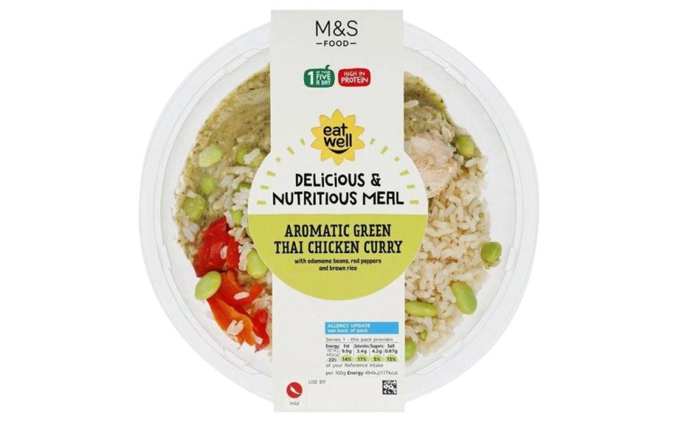 M&S Eat Well, Aromatic Green Thai Chicken Curry