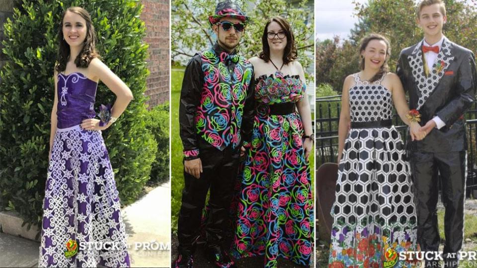 Teens make incredible dresses out of DUCT tape