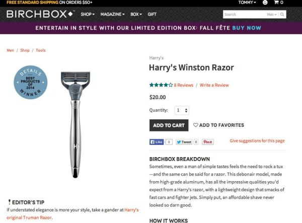 What You Need To Know Before You Start A Referral Marketing Program – Who Will Be Sending The Referrals? image Harry s Winston Razor Tools Birchbox.jpeg 600x443