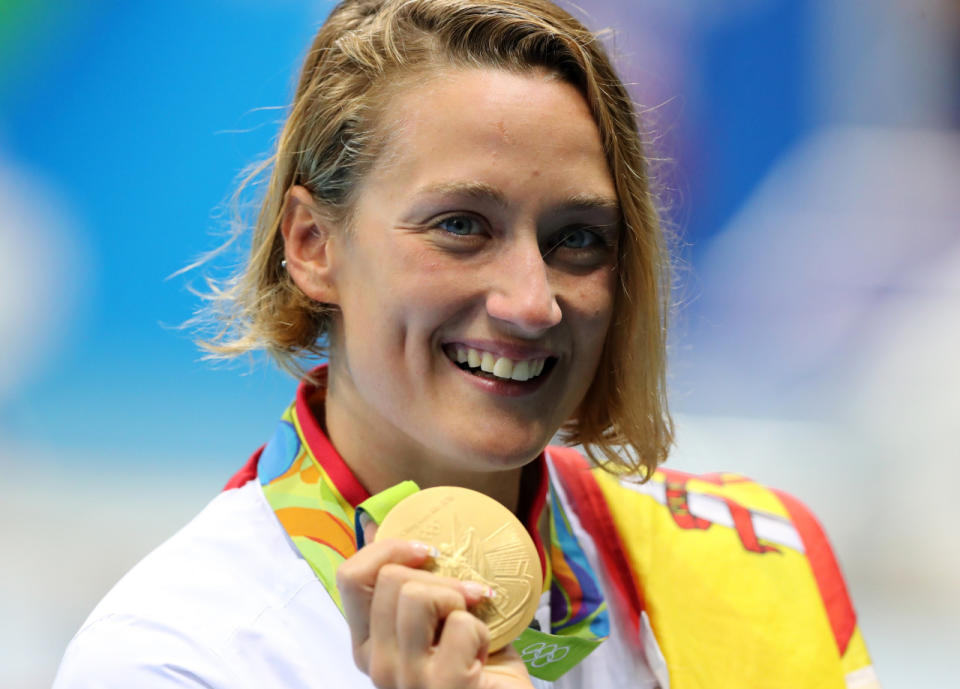 La selección nacional de España destina 60 mil dólares para el oro / En la imagen, Mireia Belmonte, medalla de oro en natación, 200 metros mariposa 