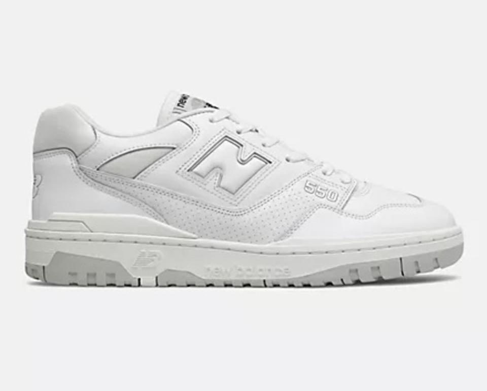 <p>New Balance</p><p><strong>Why We Love It: </strong>The 550 made its name on the basketball courts in the 1980s before storming back onto the scene this decade. Its dependable leather, synthetic, and mesh upper construction is a classic look in any era.</p><p><strong>How To Buy It: </strong>Online shoppers can buy the 550 for as low as $110 on the <a href="https://clicks.trx-hub.com/xid/arena_0b263_mensjournal?event_type=click&q=https%3A%2F%2Fgo.skimresources.com%2F%3Fid%3D106246X1726268%26url%3Dhttps%3A%2F%2Fwww.newbalance.com%2F550%2F&p=https%3A%2F%2Fwww.mensjournal.com%2Fsneakers%2Fnew-balance-has-white-sneakers-perfect-for-spring%3Fpartner%3Dyahoo&ContentId=ci02d7f3a73000255a&author=Pat%20Benson&page_type=Article%20Page&partner=yahoo&section=New%20Balance&site_id=cs02b334a3f0002583&mc=www.mensjournal.com" rel="nofollow noopener" target="_blank" data-ylk="slk:New Balance website;elm:context_link;itc:0;sec:content-canvas" class="link ">New Balance website</a>.</p>