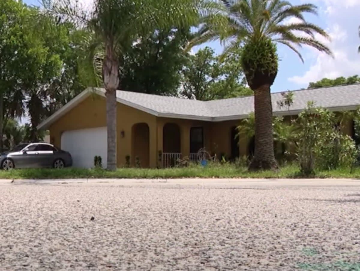 In Orange County, Florida, a two-year-old accidentally shot his father in the back and the mother has been charged with manslaughter. Screengrab of the video that shows the couple’s home (FOX 35 Orlando)