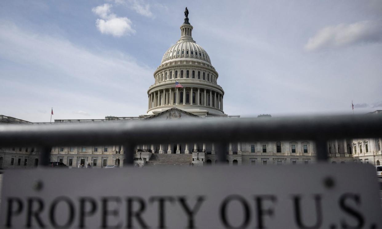 <span>Congress has been forced to pass four stopgap bills since the fiscal year began in October.</span><span>Photograph: Andrew Caballero-Reynolds/AFP/Getty Images</span>