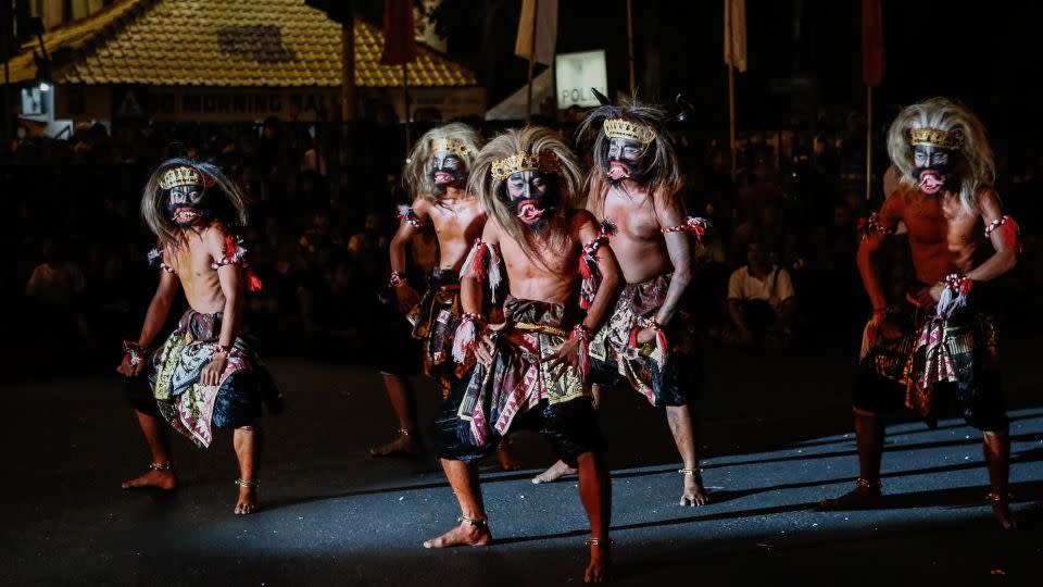 Scenes from the ogoh-ogoh parade in Bali. - Putu Sayoga/Getty Images