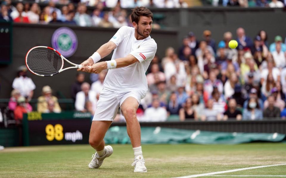 Cameron Norrie put on a spirited performance against the Swiss maestro - PA