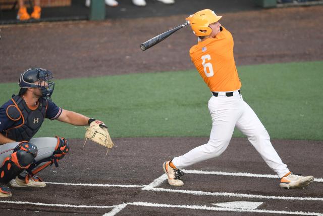 VFL Todd Helton congratulates Evan Russell, Luc Lipcius for breaking his  career home run record at Tennessee