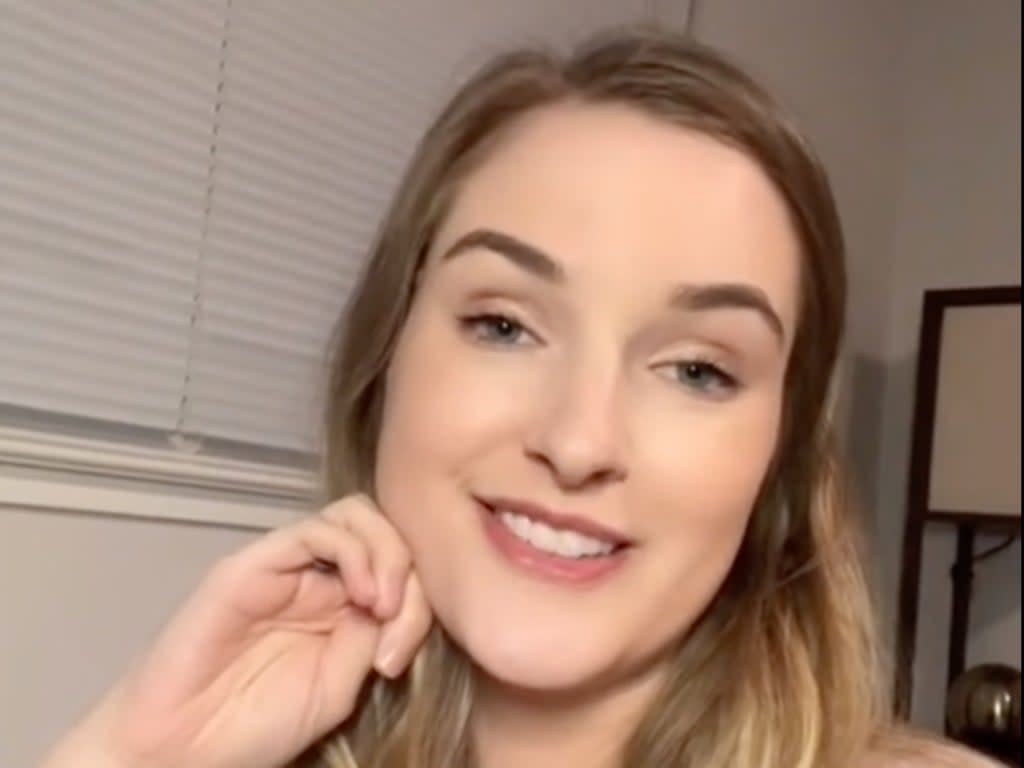 Shannon Mayor, a California woman who went viral on TikTok after she shared a video highlighting a $50,000 hospital bill she received after giving birth.  (screengrab)