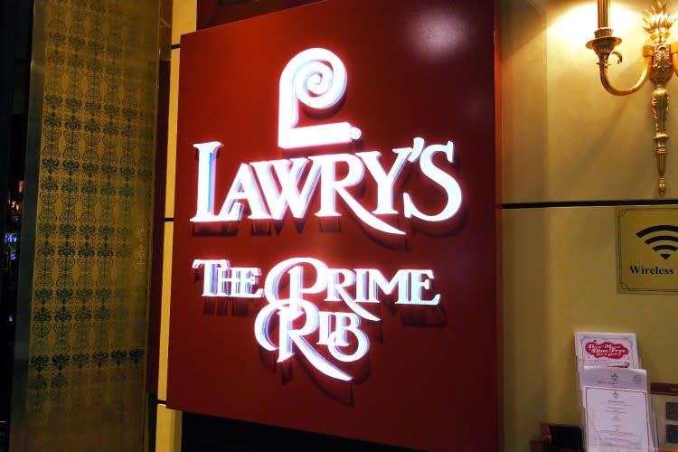 foodie places for awesome birthday perks - lawry's restaurant front