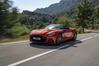 <p>Aston says the slightly heavier DBS Volante should be nearly as quick as the coupe, eclipsing 60 mph in 3.5 seconds.</p>