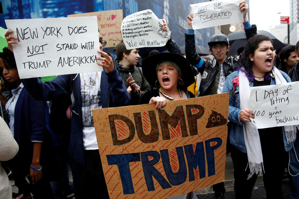 Protests after Donald Trump’s victory