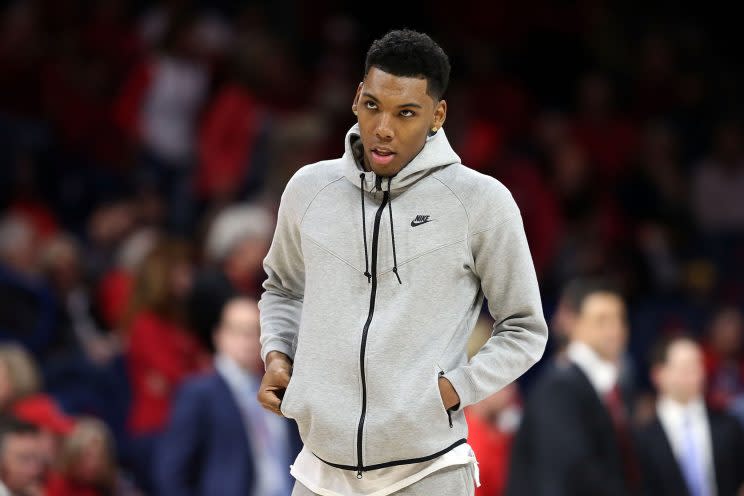 Alonzo Trier hasn't played so far this season for Arizona, and according to ESPN's Jeff Goodman, Trier's absence has been due to a failed drug test. (Getty)