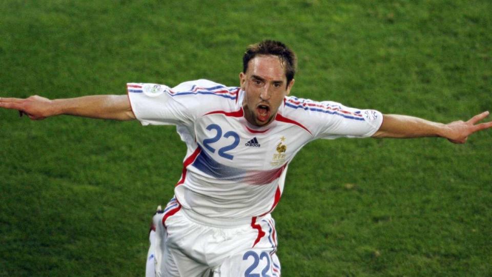 Franck Ribery avait fait chavirer de bonheur les supporters français en égalisant lors du huitième de finale de Coupe du Monde contre l’Espagne en 2006 à Hanovre.