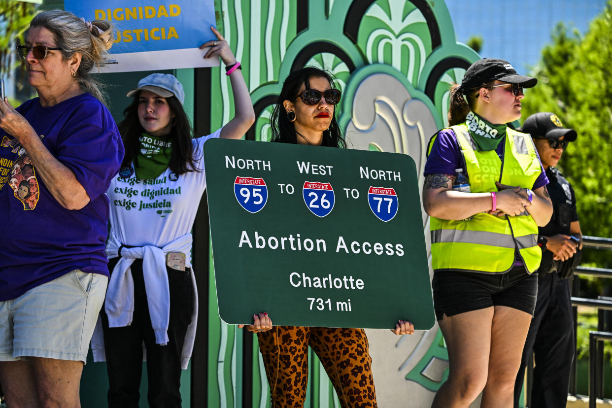 Pro-abortion rights activists in Florida