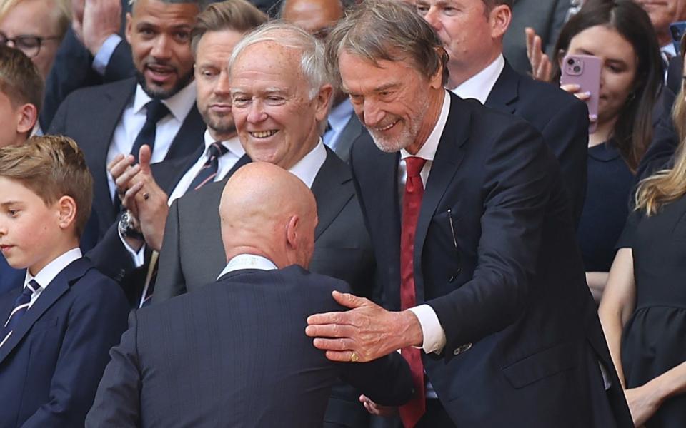 Sir Jim Ratcliffe congratulates Erik ten Hag for winning the FA Cup