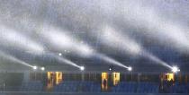 <p>Heavy rain in the Maracana Stadium ahead of the closing ceremony of the 2016 Olympic Games. REUTERS/Yves Herman </p>