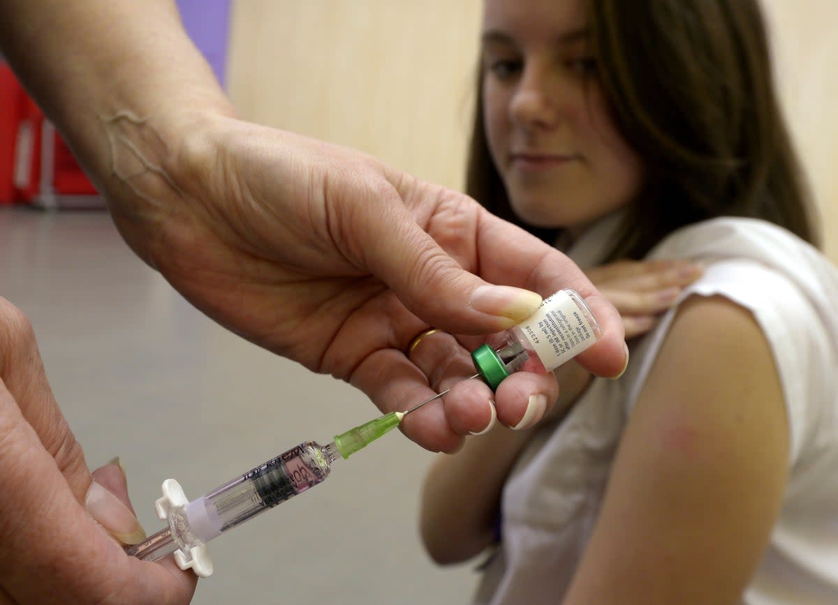 London councils have written to parents to warn that children who are not vaccinated against measles may need to self-isolate if a classmate is infected with the disease (File picture)  (PA Archive)