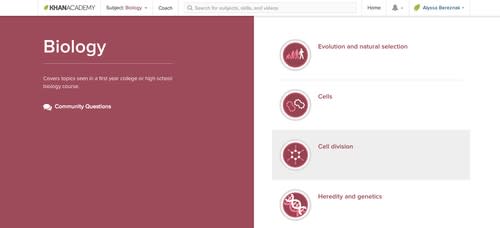Khan Academy screenshot