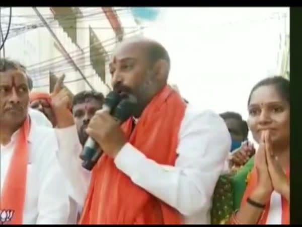 Bandi Sanjay, Telangana State Bharatiya Janata Party (BJP) president speaking on Tuesday. 