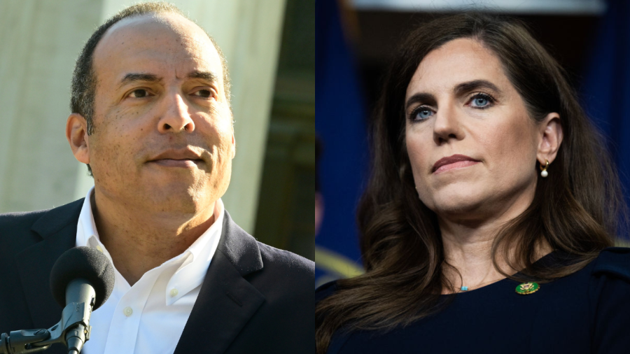 Left to right: Democratic candidate for South Carolina’s 1st Congressional District, Michael B. Moore; and U.S. Rep. Nancy Mace, R-S.C. (Photo: Getty Images)