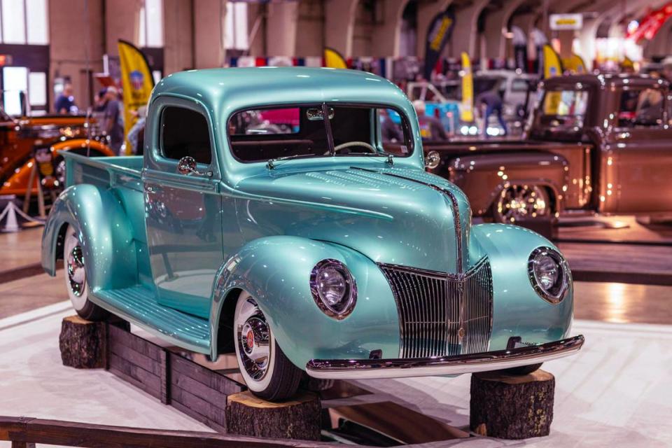 A 1940 Ford pickup owned by Modesto’s Greg Tidwell won the award at the truck show.