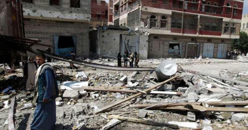 葉門南部的一間醫院在內戰中遭到轟炸（AP）