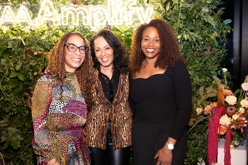 Channing Dungey, Debra Martin Chase, and Pearlena Igbokwe joined CAA Amplify’s Celebration of Black Women in Entertainment Dinner at Merois on February 01, 2024 in Los Angeles, California