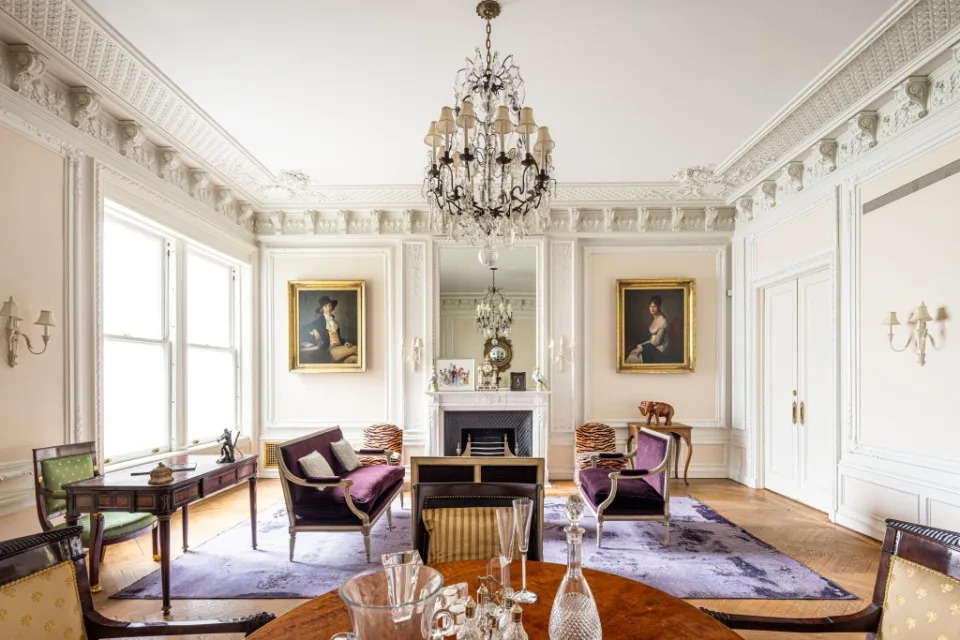 The home, built in 1901 for financier Elias Aisel, measures in at approximately 18,000 square feet. Evan Joseph/ Sotheby's International Realty