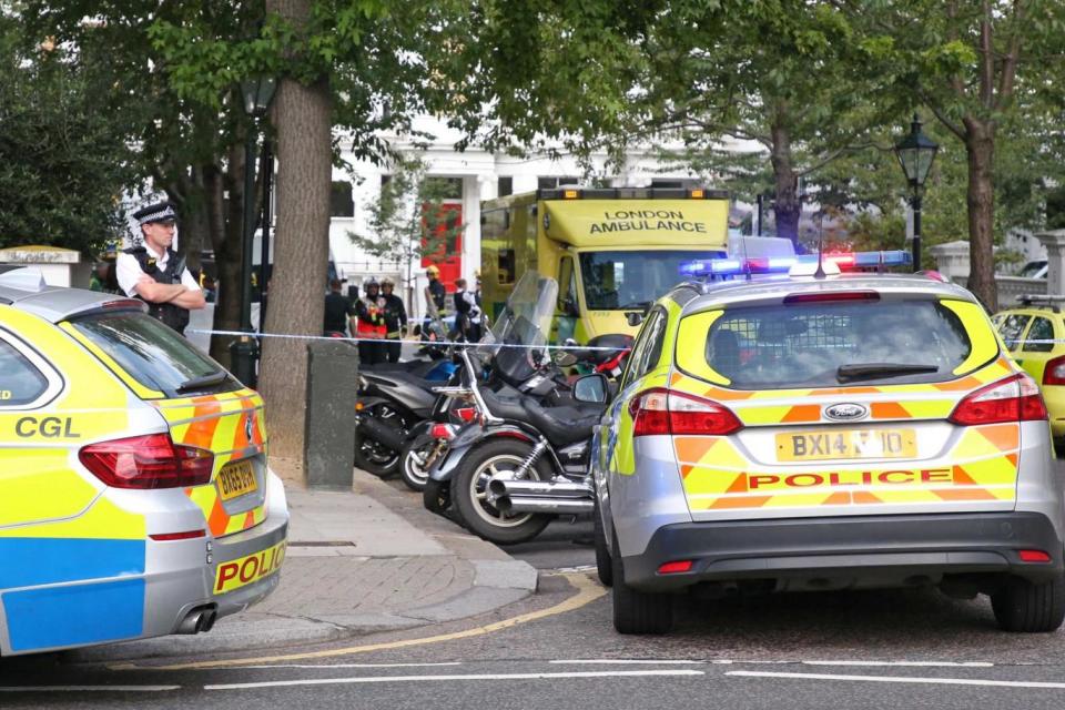 The aftermath of the incident in Notting Hill (NIGEL HOWARD )