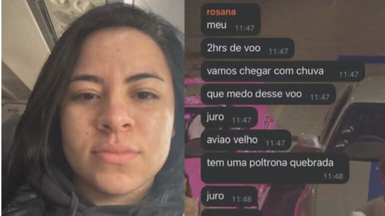 La última conversación que tuvo una pasajera del avión estrellado en Brasil 