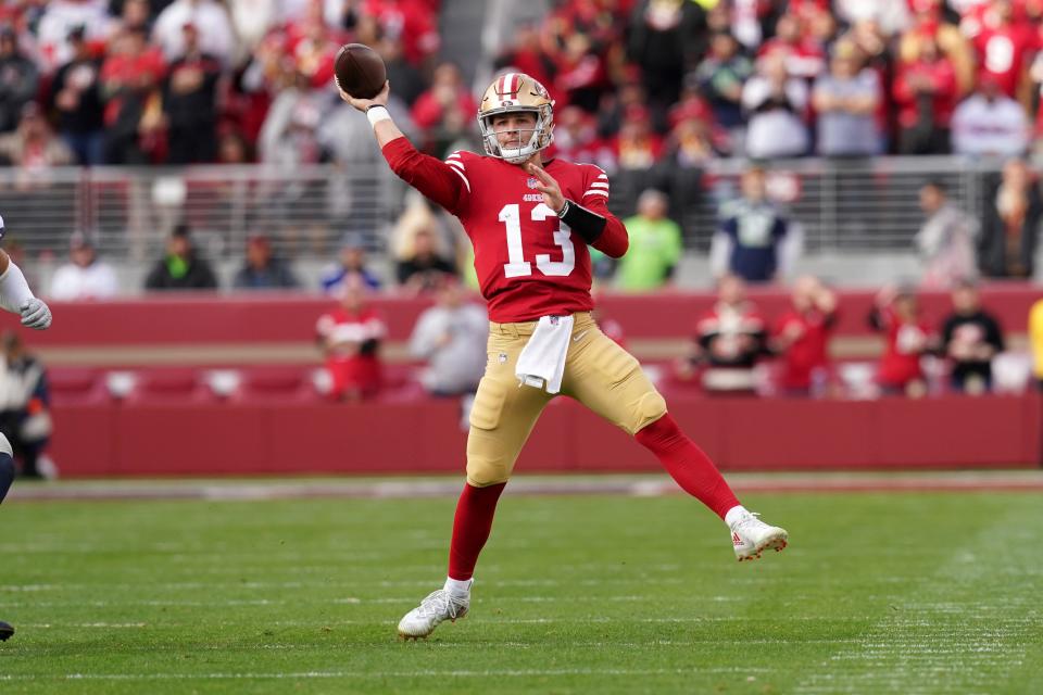Former Iowa State quarterback Brock Purdy is 7-0 as a San Francisco 49ers starter. He's one win away from playing in the Super Bowl.
