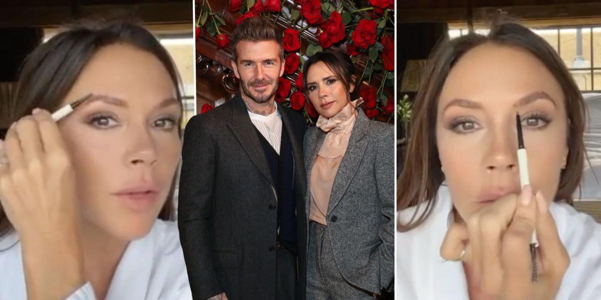 Victoria Beckham claims her husband David ‘never sees’ her ‘over plucked’ eyebrows