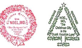 Each Christmas card that goes through the Noel, MO post office during the holiday season is stamped with a special postmark.