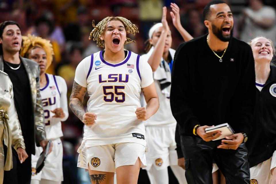 Lsu Womens Basketball Heading To Final Four After Taking Out Tournament Cinderella Miami In 