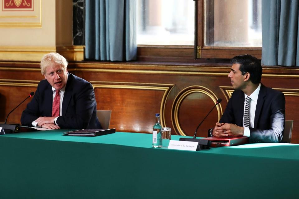 Chancellor Rishi Sunak, right, has been warned that jobs could be lost if he does not abandon his