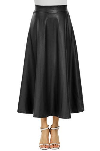 11) Leather High-Waist Skirt