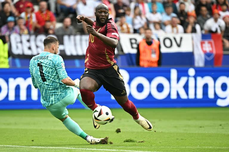 Romelu Lukaku y una tarde de frustración para Bélgica