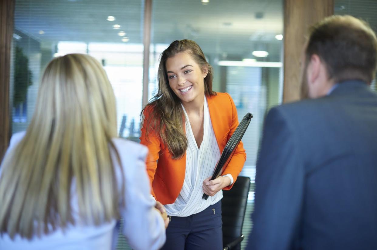 <span class="caption">Employees are more likely to put in long hours when they're passionate about their work.</span> <span class="attribution"><a class="link " href="https://www.gettyimages.com/detail/photo/job-interview-first-impressions-royalty-free-image/498941586?adppopup=true" rel="nofollow noopener" target="_blank" data-ylk="slk:sturti / Getty Images;elm:context_link;itc:0;sec:content-canvas">sturti / Getty Images</a></span>