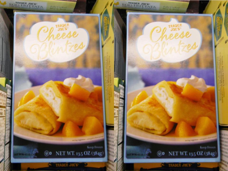 Trader Joe's cheese blintzes