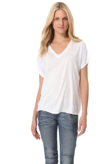 Rag & Bone Combo Oversized V Top