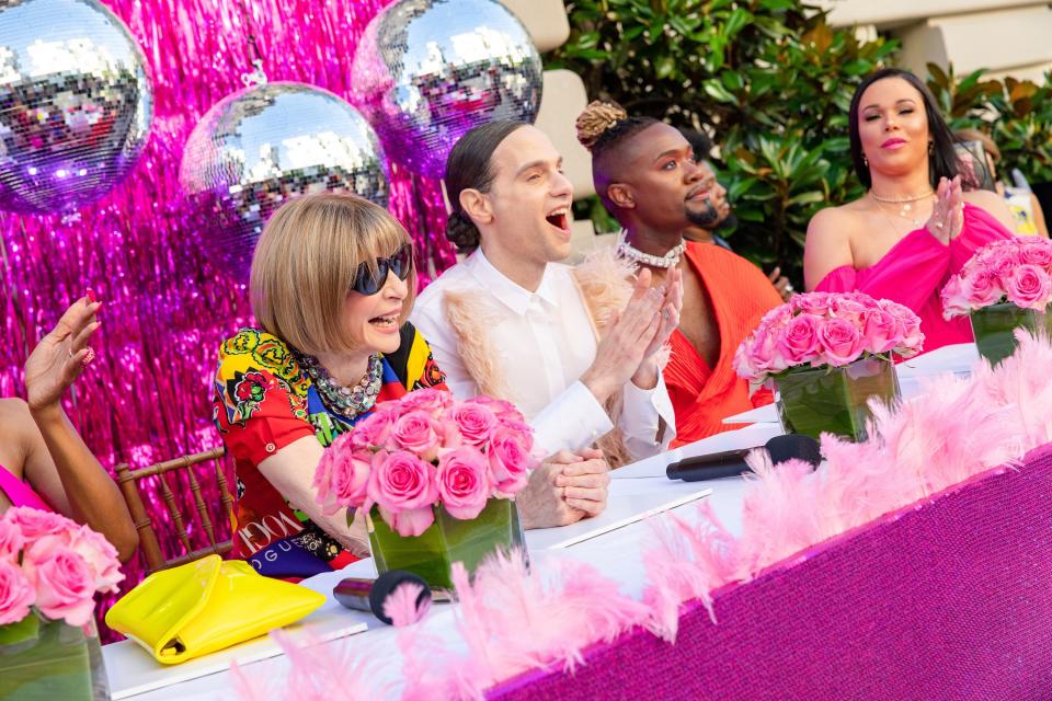 Anna Wintour, Jordan Roth, Twiggy Garáon, and Lola Mizrahi