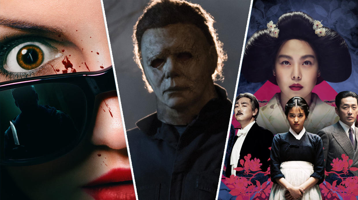 What to watch: Dark Glasses, Halloween, and The Handmaiden are all new to streaming. (Shudder/Universal/Curzon/Artificial Eye)