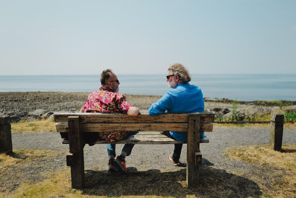 Myers and King during the Dumfries and Galloway episode (BBC/South Shore Productions/Jon Boast)