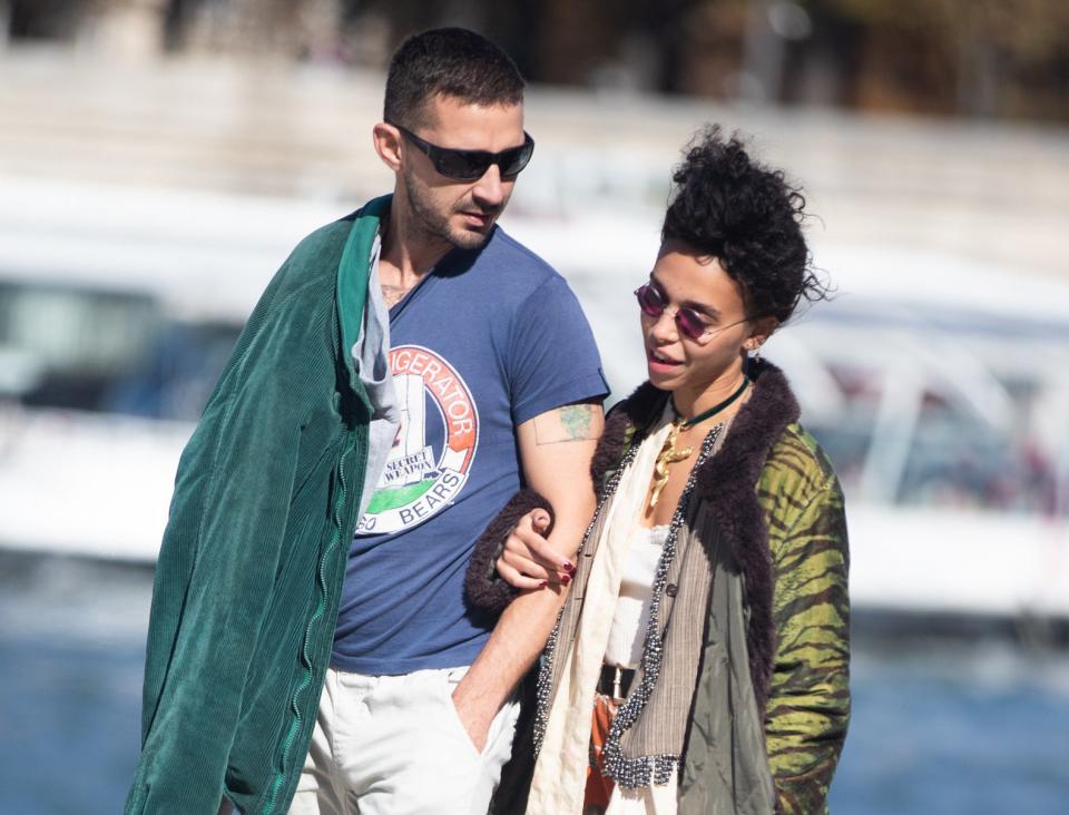 FKA twigs and Shia take a walk together