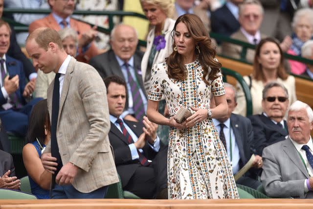 GLYN KIRK/AFP/Getty Kate Middleton and Prince William attends Wimbledon in 2016.