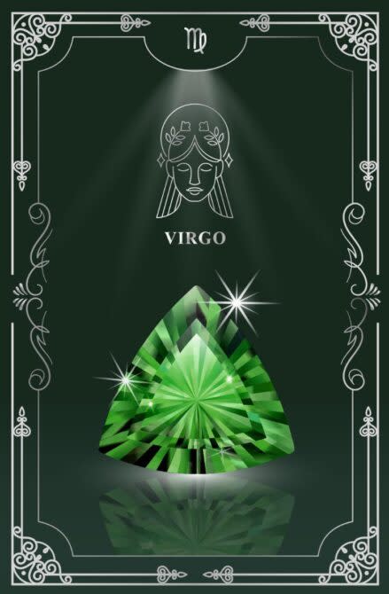 處女座的故事Coeur設計成祖母綠的寶石，有著和平、穩定的意義，是幸運與幸福的象徵，佩戴會帶來一生的平安，也有『大地之石』美名。(圖/品牌Etoile提供)