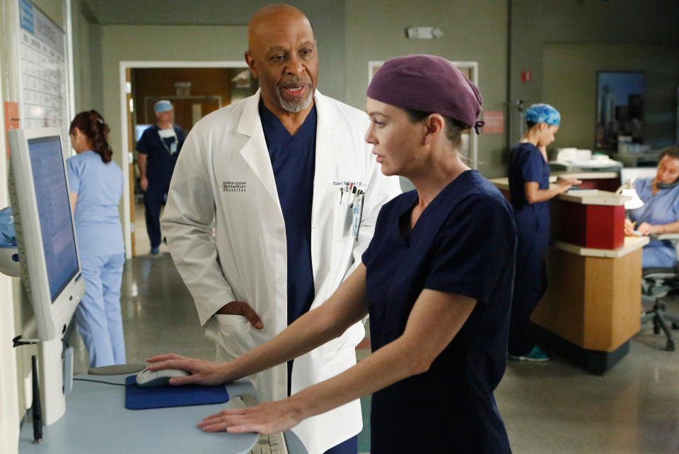 Ellen Pompeo and another original cast member, James Pickens Jr., star on 