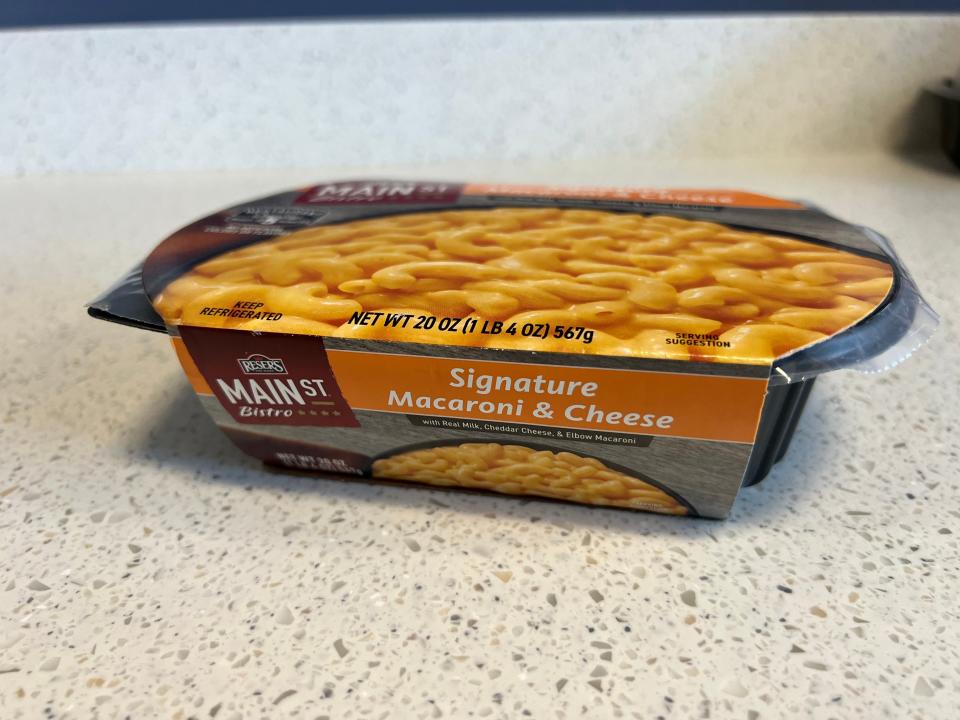 Reser's Signature macaroni and cheese is available at Kwik Trip for $4.79. One package serves two-to-three people.